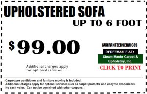 Upholstery Cleaning Coupons