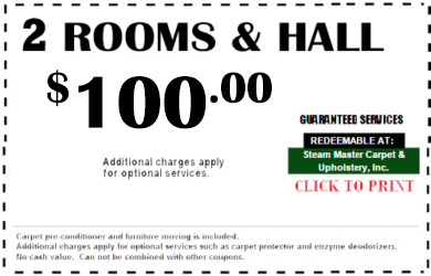 Carpet Cleaning Coupon 2 Rooms & Hall